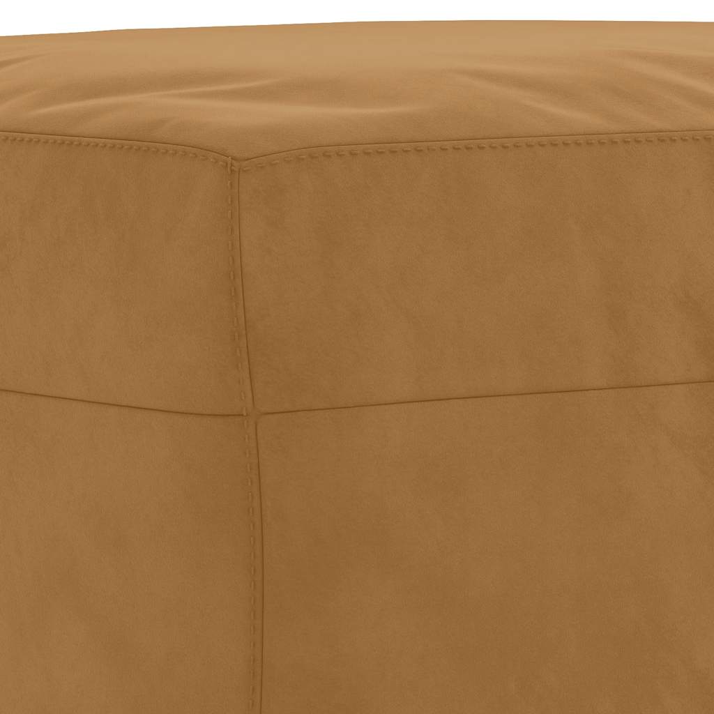 Panca marrone 100x35x41 cm in Velluto