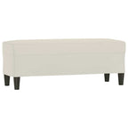 Panca crema 100x35x41 cm in Velluto