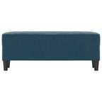 Panca Blu 100x35x41 cm in Velluto