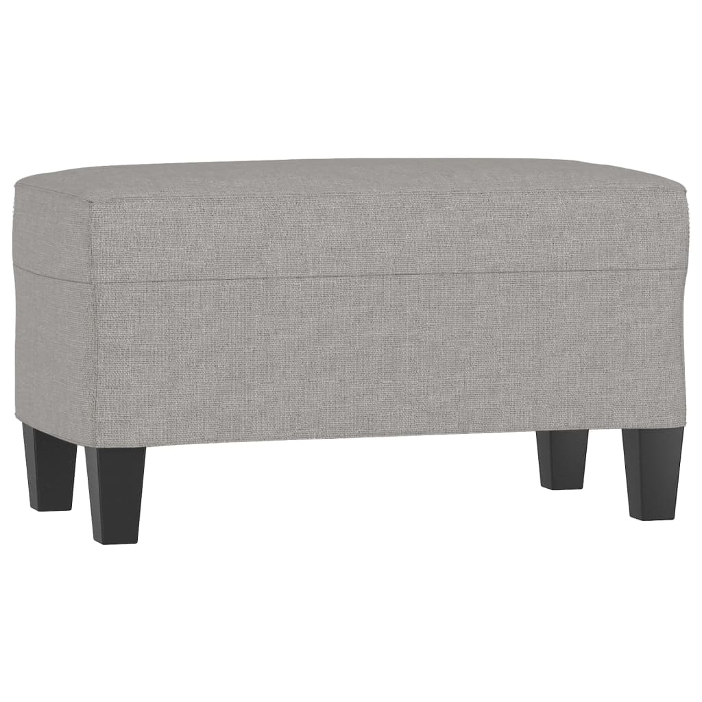 Panca Grigio chiaro 70x35x41 cm in Tessuto