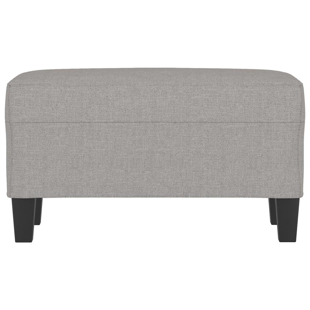 Panca Grigio chiaro 70x35x41 cm in Tessuto
