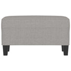 Panca Grigio chiaro 70x35x41 cm in Tessuto
