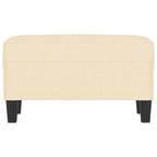 Panca crema 70x35x41 cm in Tessuto