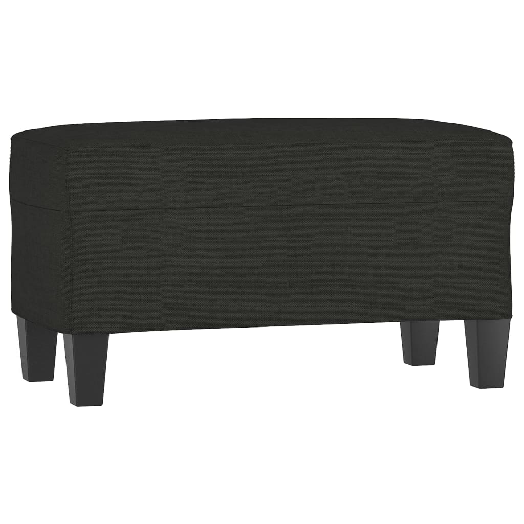Panca Nero 70x35x41 cm in Tessuto