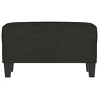 Panca Nero 70x35x41 cm in Tessuto