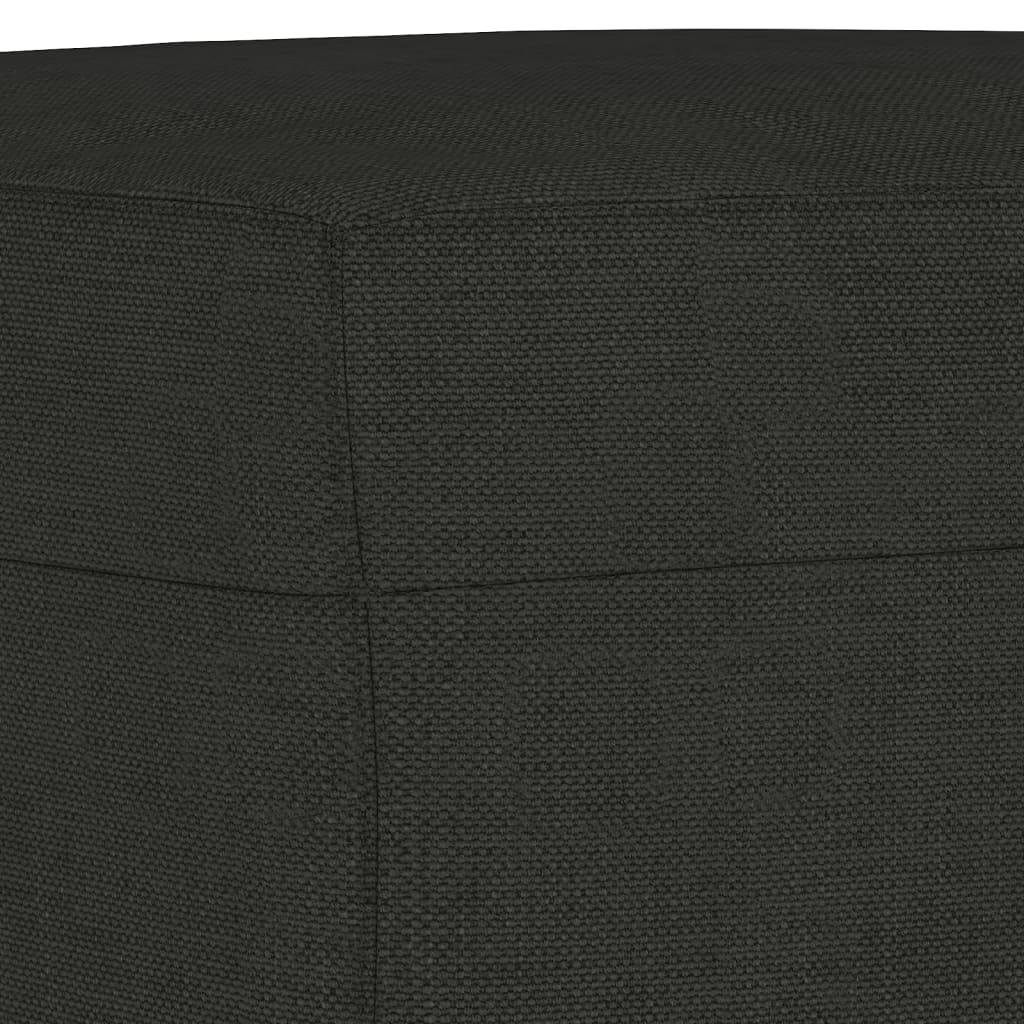 Panca Nero 70x35x41 cm in Tessuto