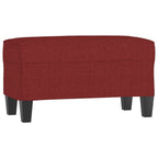 Panca Rosso Vino 70x35x41 cm in Tessuto