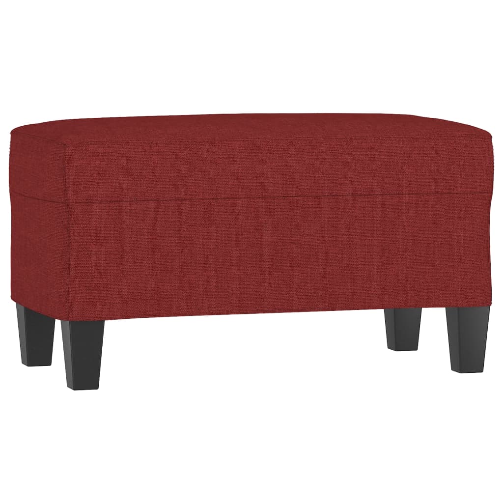 Panca Rosso Vino 70x35x41 cm in Tessuto