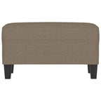 Panca tortora 70x35x41 cm in Tessuto