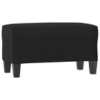 Panca Nera 70x35x41 cm in Similpelle