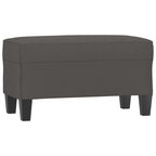 Panca Grigia 70x35x41 cm in Similpelle