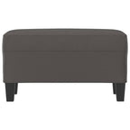 Panca Grigia 70x35x41 cm in Similpelle