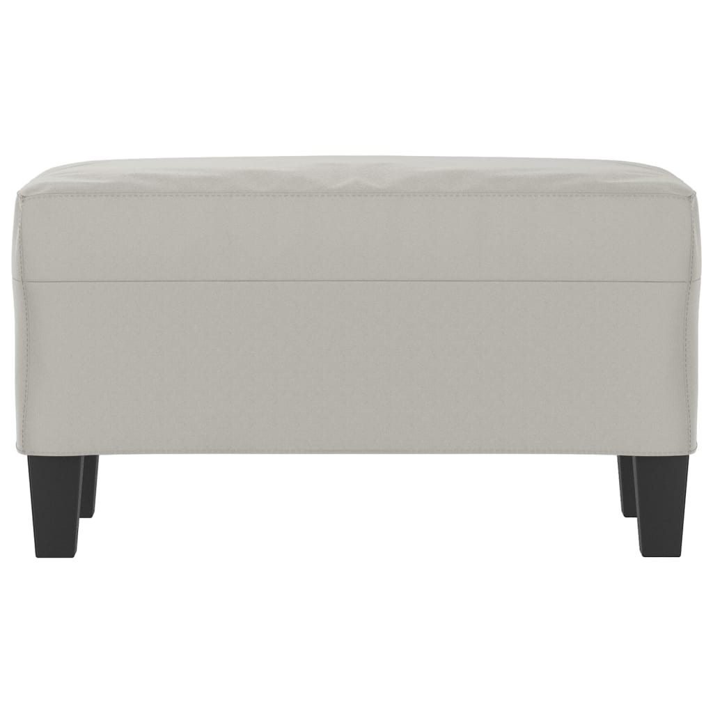 Panca Grigio Chiaro 70x35x41 cm in Microfibra