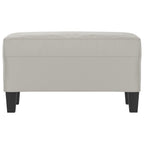 Panca Grigio Chiaro 70x35x41 cm in Microfibra