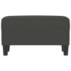 Panca grigio scuro 70x35x41 cm in Microfibra
