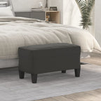 Panca grigio scuro 70x35x41 cm in Microfibra