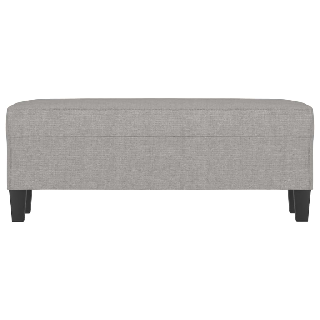 Panca Grigio chiaro 100x35x41 cm in Tessuto