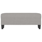 Panca Grigio chiaro 100x35x41 cm in Tessuto