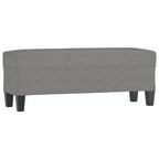 Panca Grigio Scuro 100x35x41 cm in Tessuto