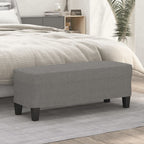 Panca Grigio Scuro 100x35x41 cm in Tessuto