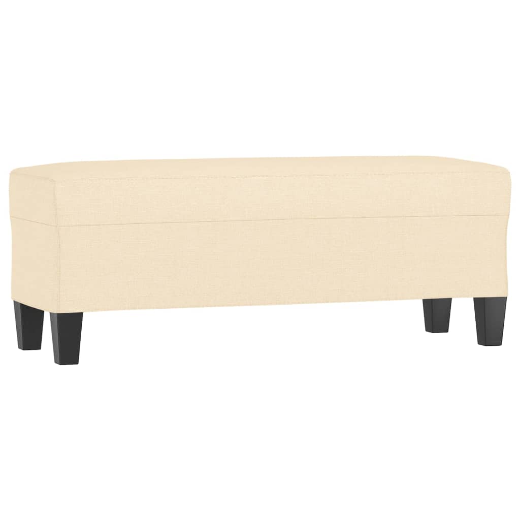 Panca Crema 100x35x41 cm in Tessuto