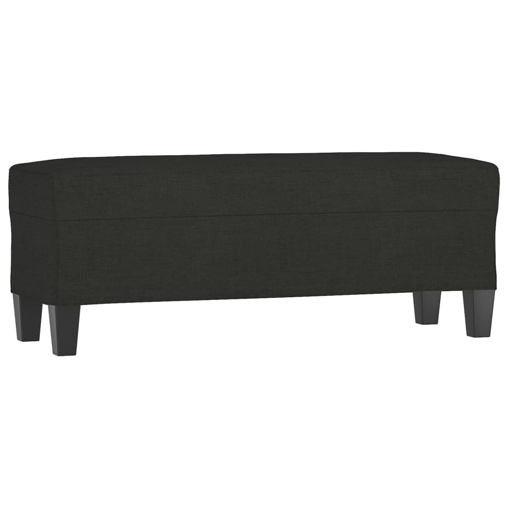 Panca Nera 100x35x41 cm in Tessuto