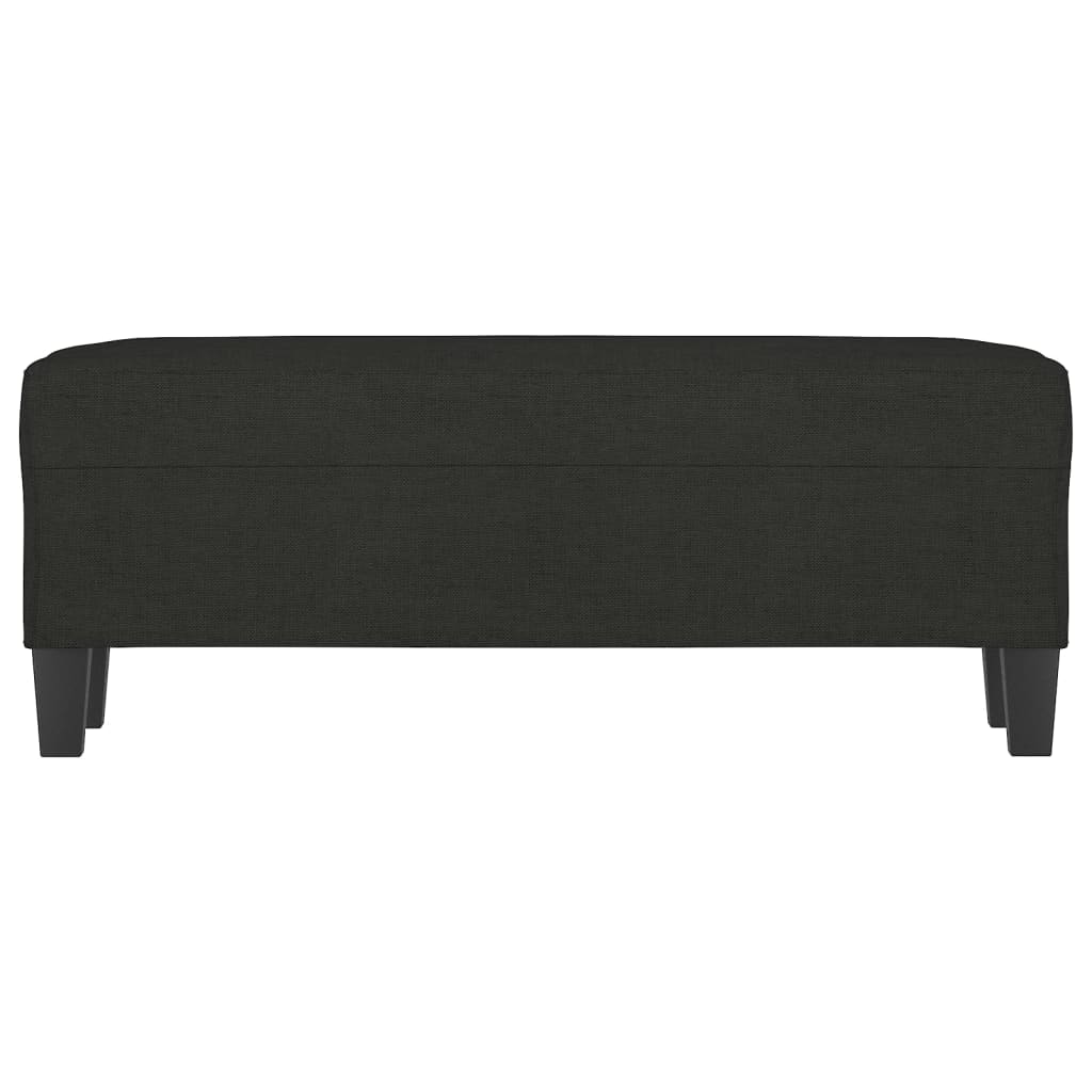 Panca Nera 100x35x41 cm in Tessuto