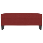 Panca Rosso Vino 100x35x41 cm in Tessuto