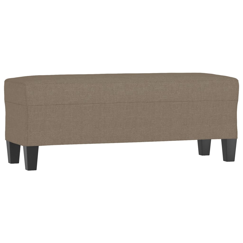 Panca Tortora 100x35x41 cm in Tessuto