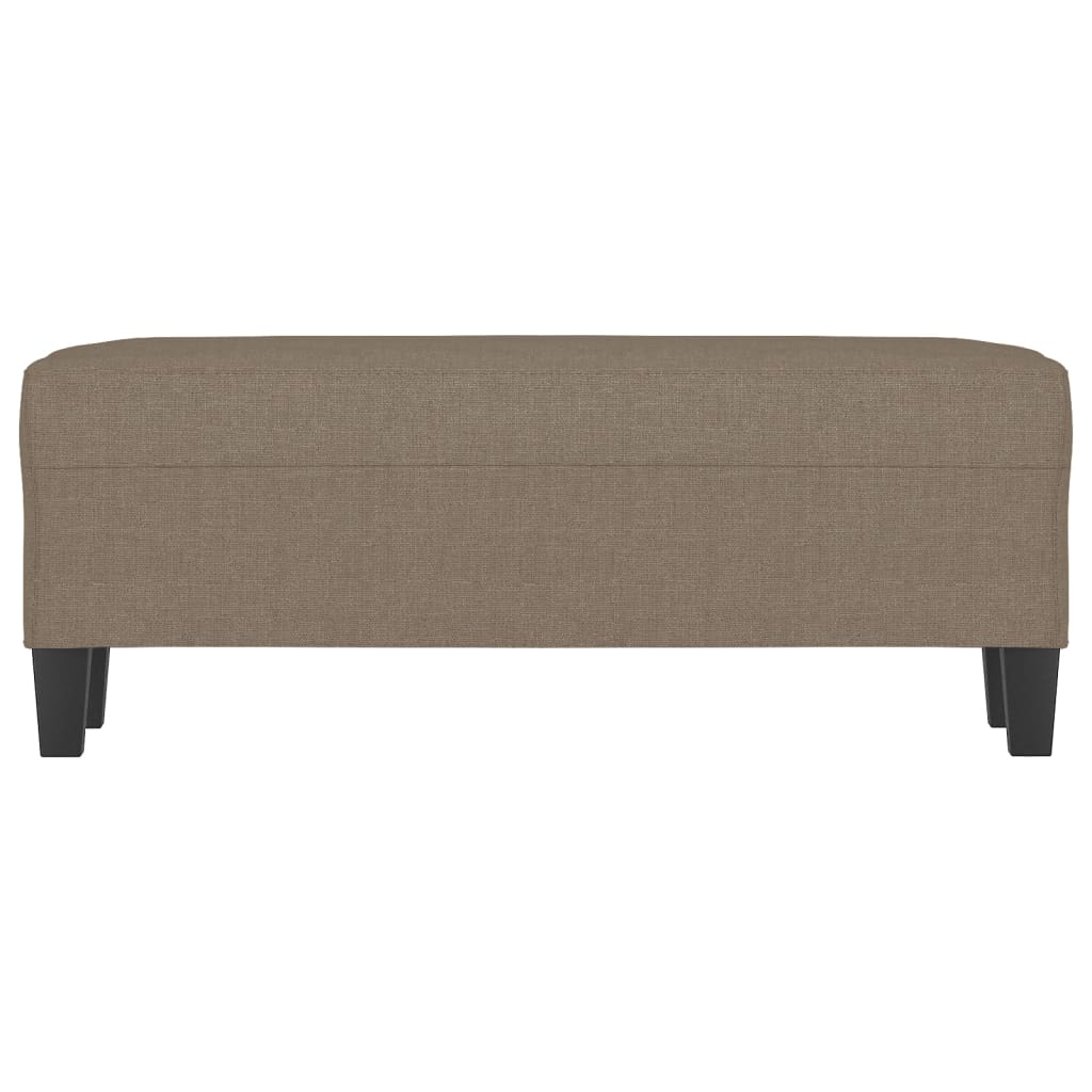Panca Tortora 100x35x41 cm in Tessuto