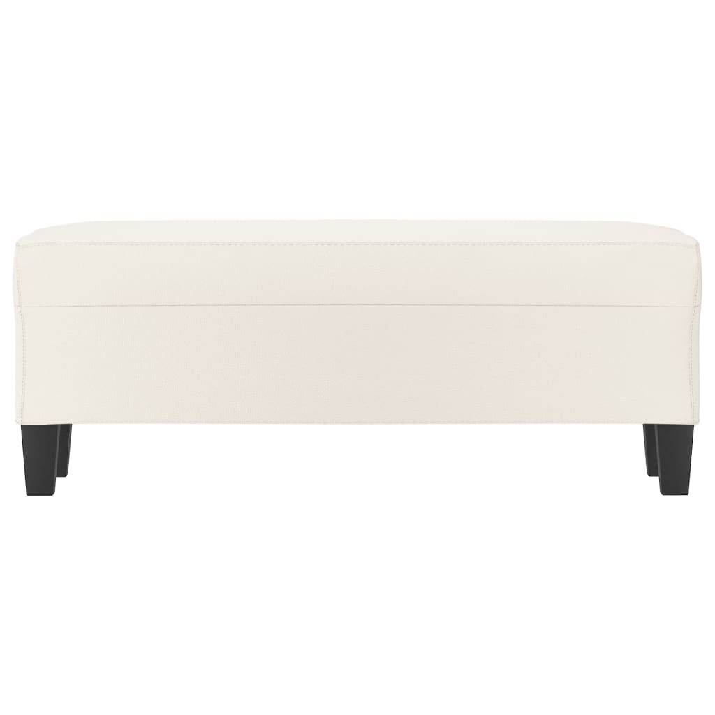 Panca Crema 100x35x41 cm in Similpelle