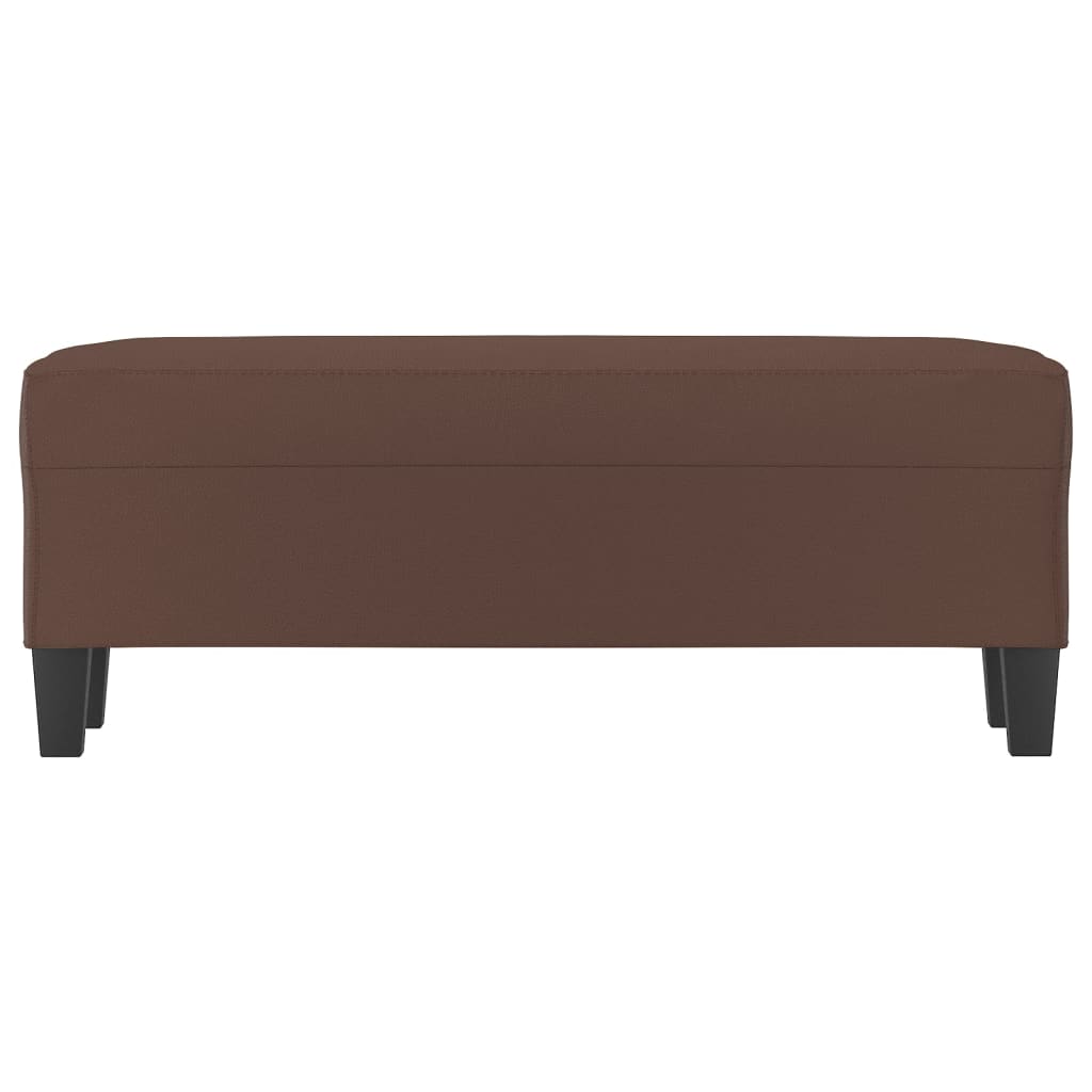 Panca Marrone 100x35x41 cm in Similpelle