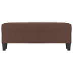 Panca Marrone 100x35x41 cm in Similpelle