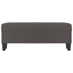 Panca Grigia 100x35x41 cm in Similpelle