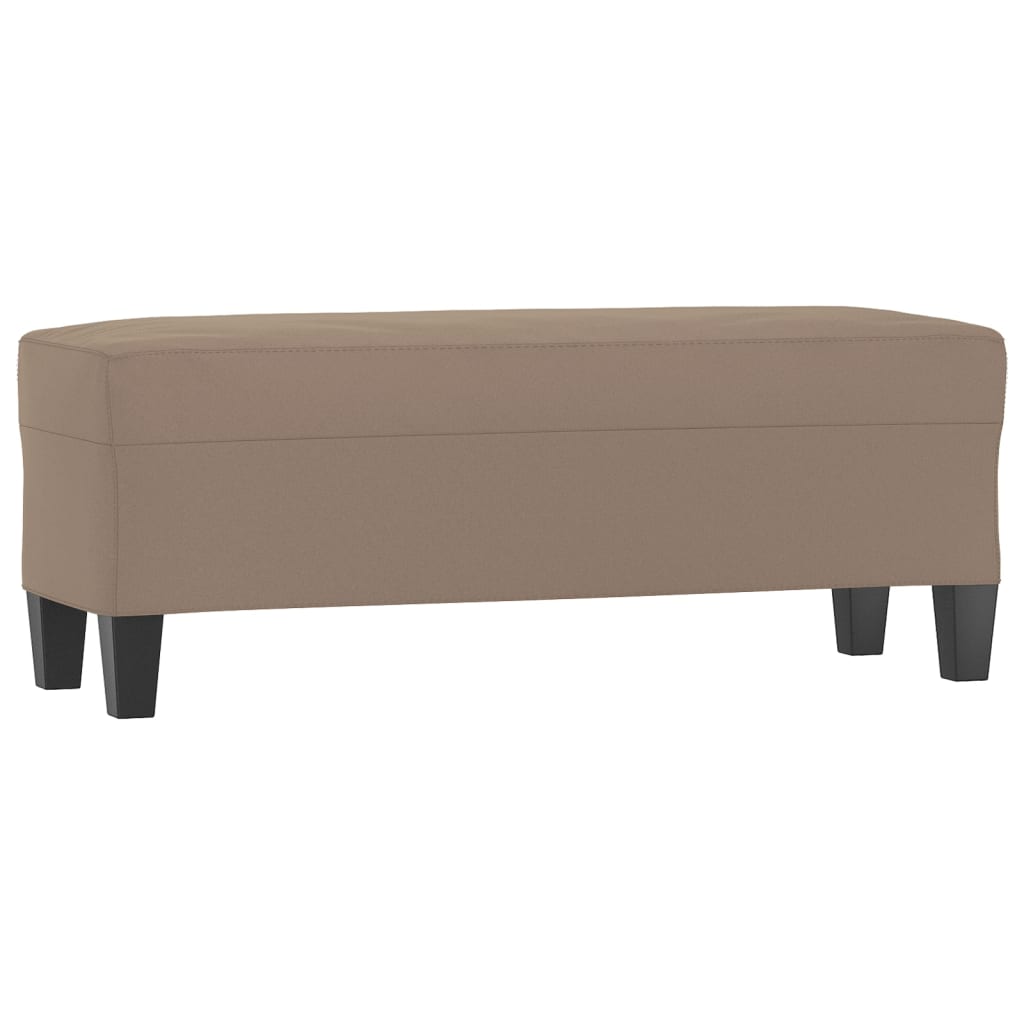 Panca tortora 100x35x41 cm in Microfibra