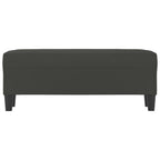 Panca grigio scuro 100x35x41 cm in Microfibra