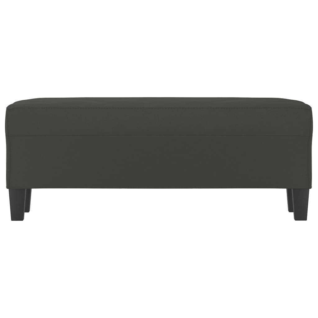 Panca grigio scuro 100x35x41 cm in Microfibra