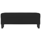 Panca Nera 100x35x41 cm in Microfibra