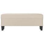 Panca crema 100x35x41 cm in Microfibra