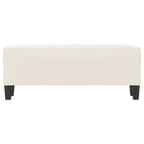 Panca beige 100x35x41 cm in Microfibra