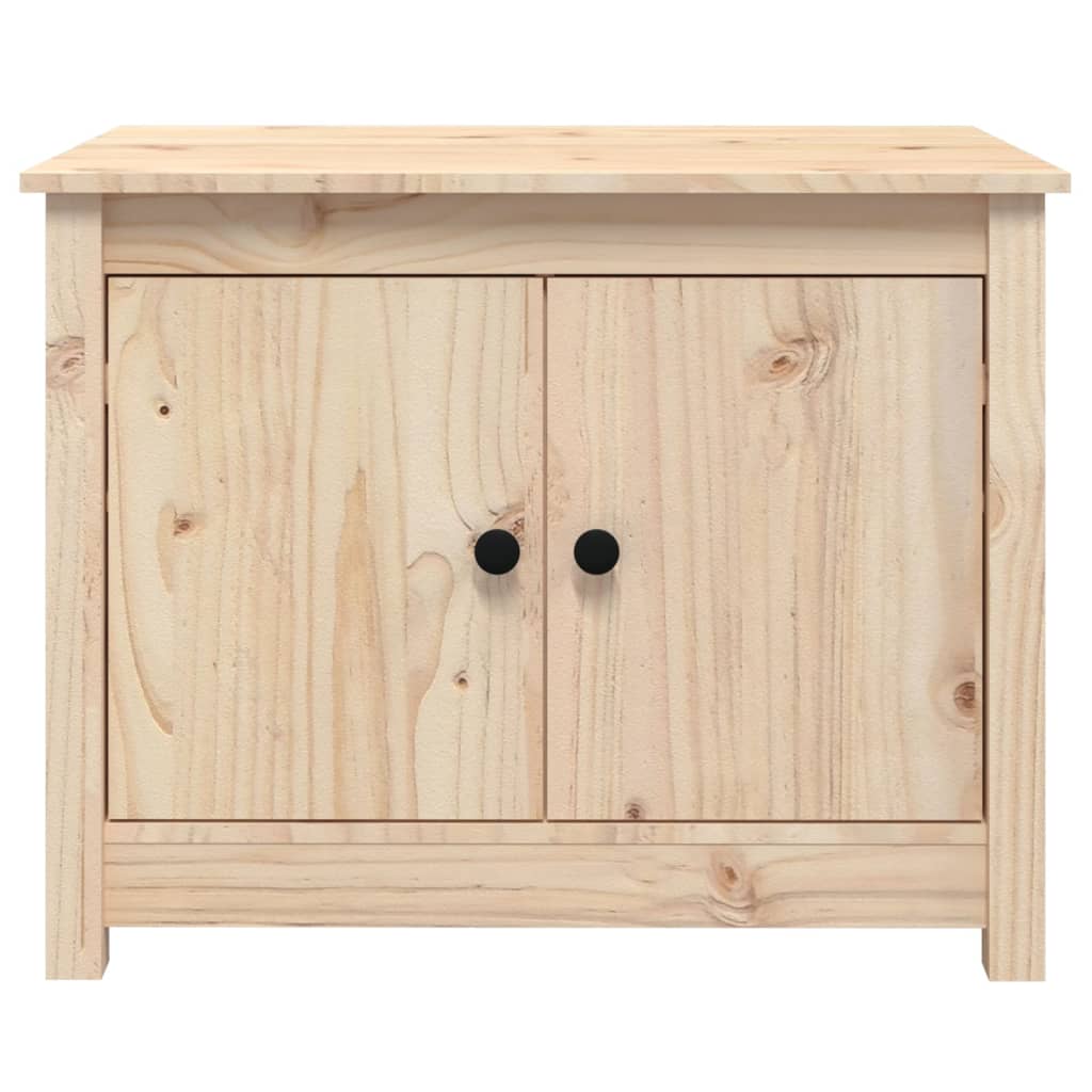 Tavolino da Salotto 71x49x55 cm in Legno Massello di Pino