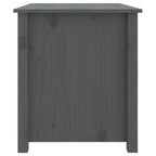Tavolino da Salotto Grigio 71x49x55cm in Legno Massello di Pino