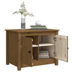 Tavolino da Salotto ambra 71x49x55 cm in Legno Massello di Pino