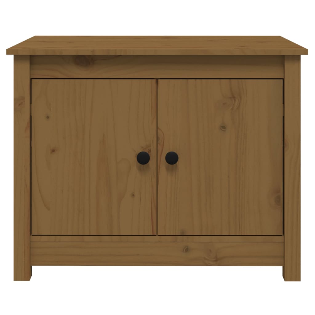 Tavolino da Salotto ambra 71x49x55 cm in Legno Massello di Pino