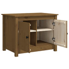 Tavolino da Salotto ambra 71x49x55 cm in Legno Massello di Pino