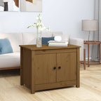 Tavolino da Salotto ambra 71x49x55 cm in Legno Massello di Pino