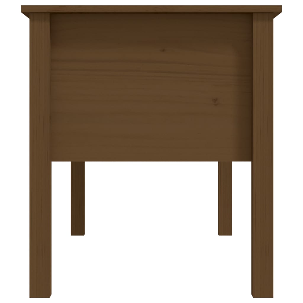 Tavolino da Salotto ambra 102x49x55cm in Legno Massello di Pino