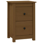 Comodino ambra 40x35x61,5 cm in Legno Massello di Pino