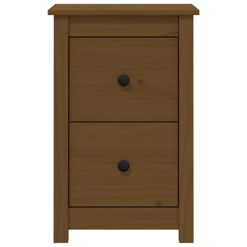Comodino ambra 40x35x61,5 cm in Legno Massello di Pino