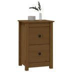 Comodino ambra 40x35x61,5 cm in Legno Massello di Pino